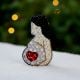 Handmade Jewelry Motherhood Beaded Brooch Pin